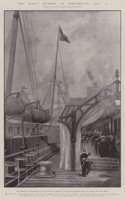 Le Voyage du Roi à Portsmouth, 15 juillet - Fred T. Jane